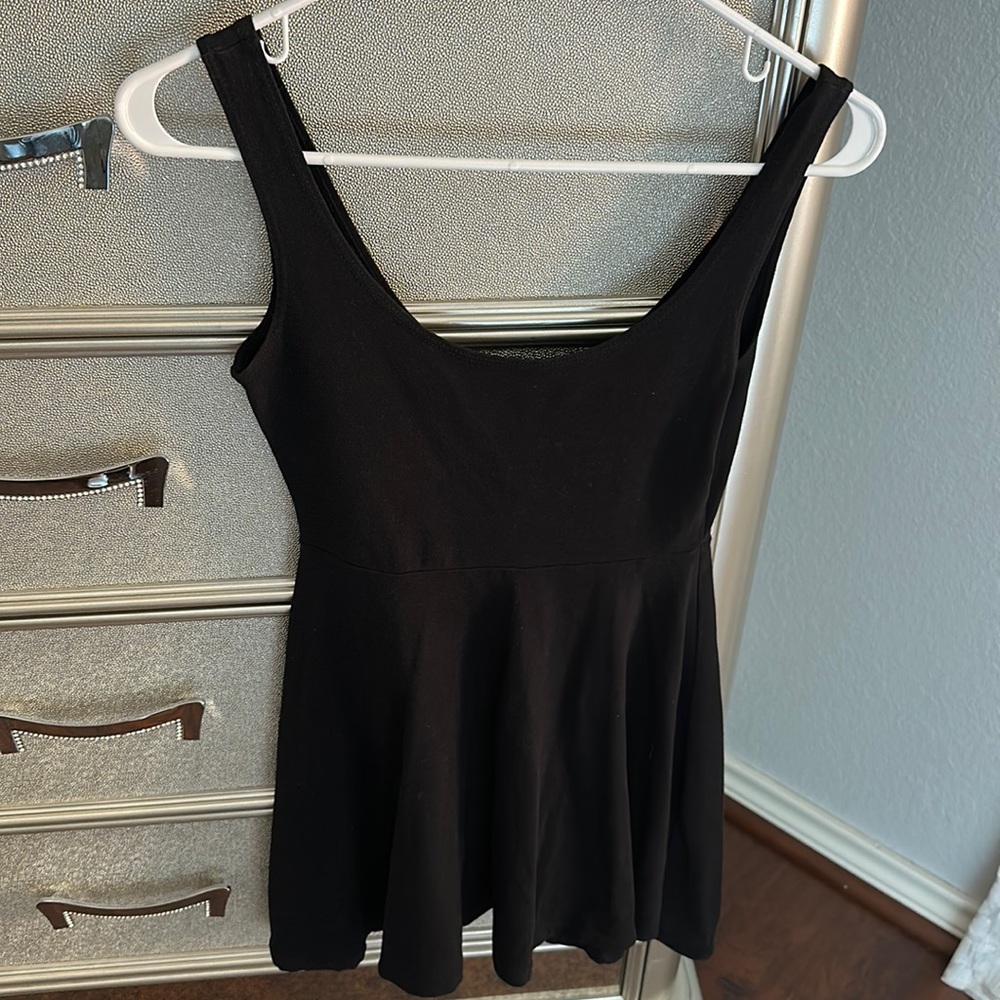 Black size XS skater dress